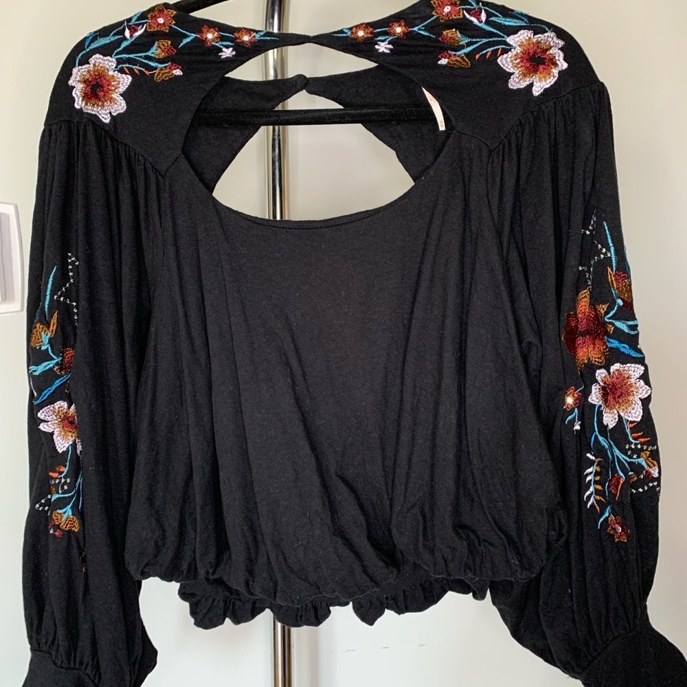 Free people boho crop top